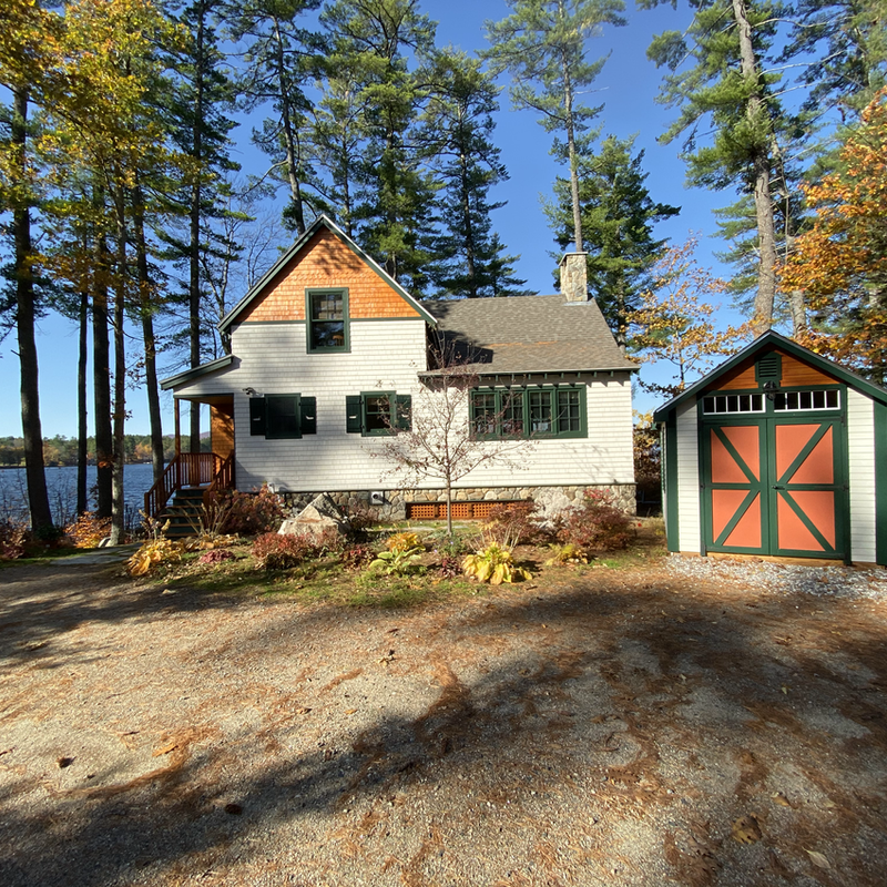 Interior dining room with freshly painted walls