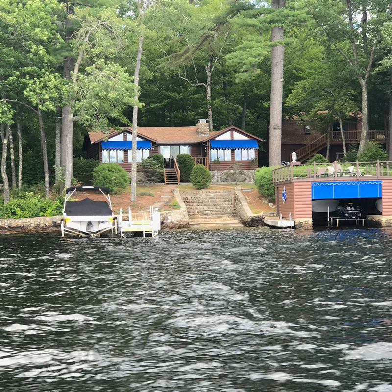 Interior living space with modern color palette